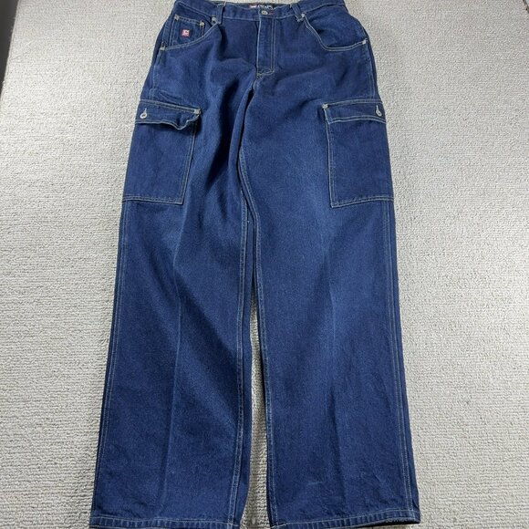Vintage Chaps Ralph Lauren Y2K Carpenter Jeans Blue Men’s 33 x 34 - Picture 1 of 7